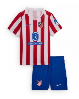 Billige Fotballdrakt Atletico Madrid Replika Hjemmedraktsett Barn 2025-26 Kortermet (med bukser)